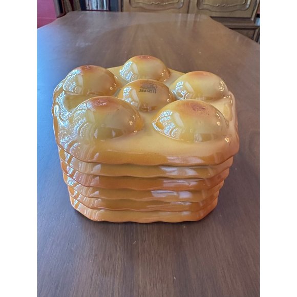 Luzifer Bauscher Weiden Escargot Serving Dish Set of 6 White Porcelain German Vt - Picture 6 of 13